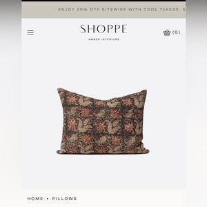 Shoppe Amber vintage pillow